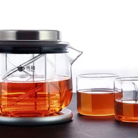 {DEYI} Rotary Filter Glass Tea Pot - 500ML - Picture 4 of 16